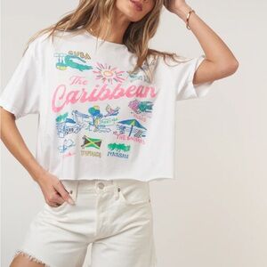 Project Social T White Caribbean Graphic Tee